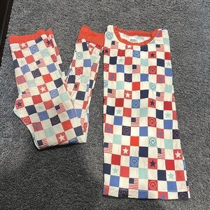 Dream big little co patriotic pjs 7/8